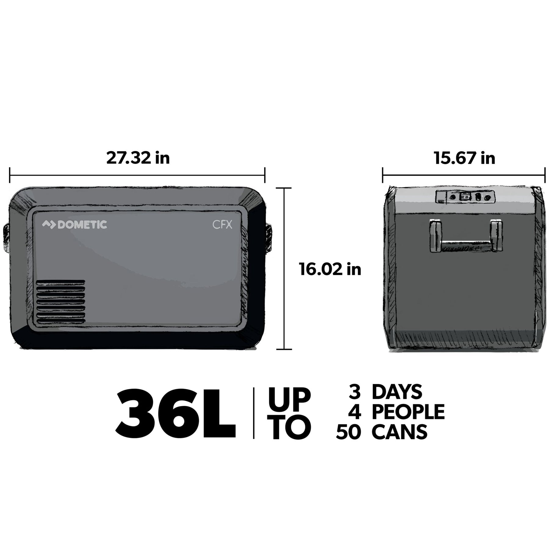 Dometic CFX3 35 - bärbar kompressorkylbox