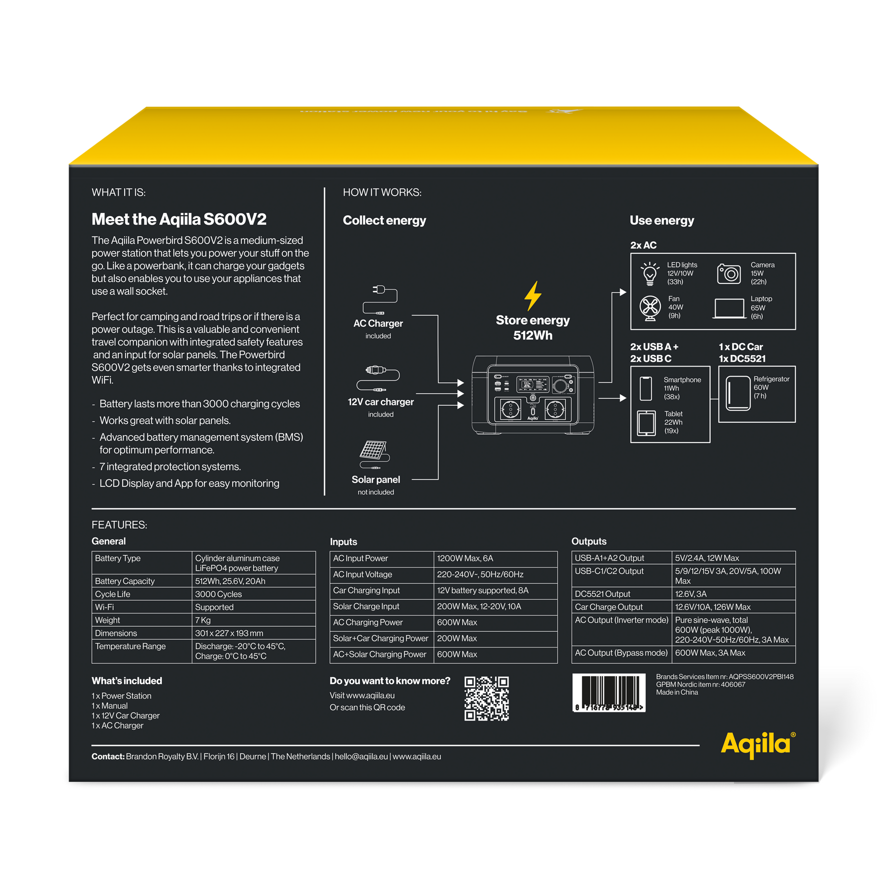 Aqiila Powerstation – Powerbird S600v2