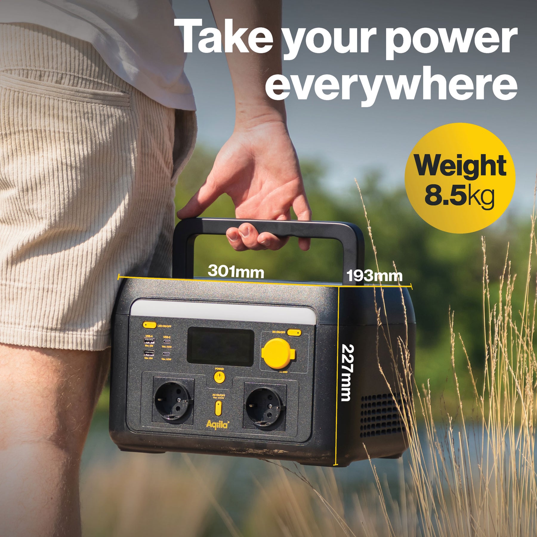 Aqiila Powerbird S1000v2 – kannettava virtapiste 1000 W